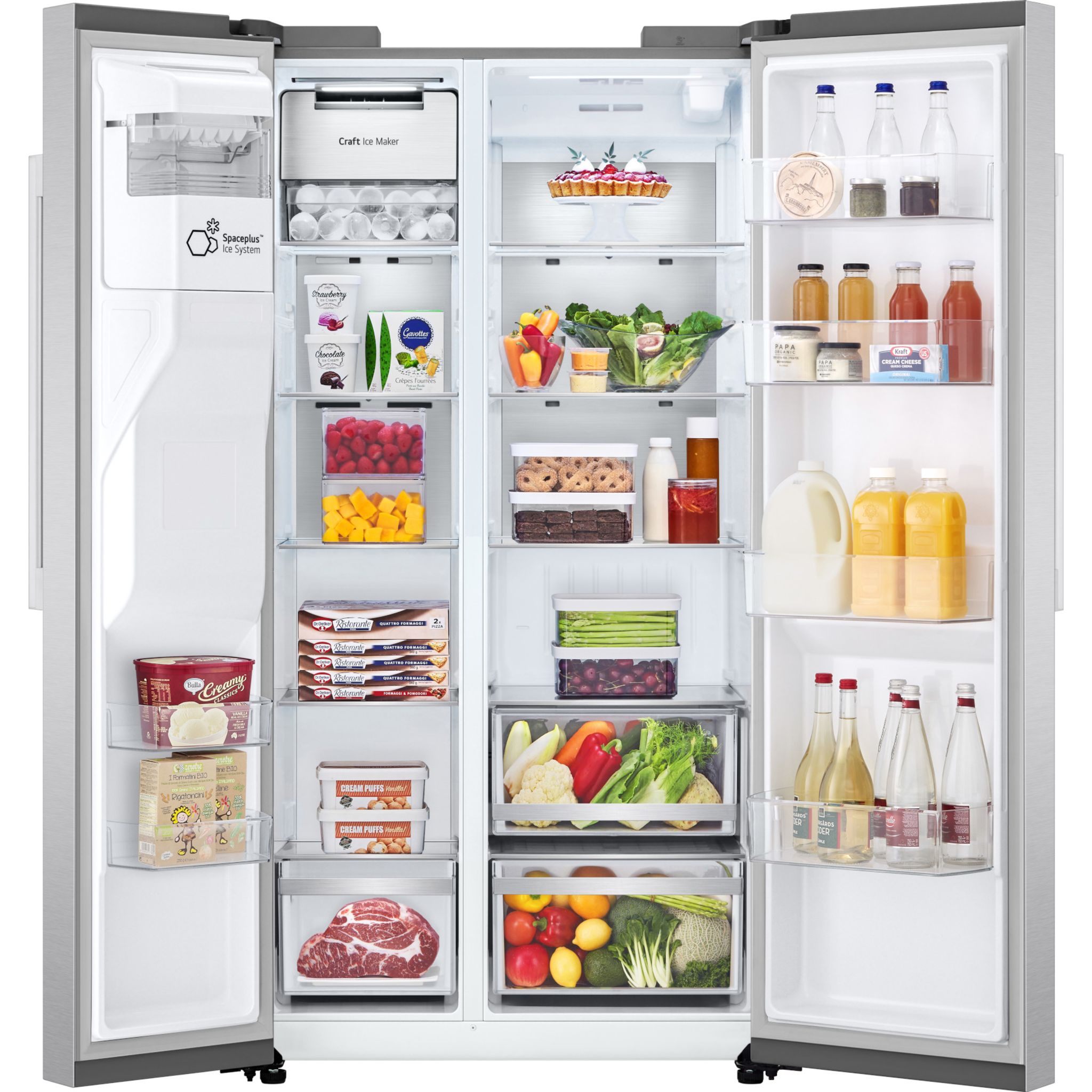 Réfrigérateur LG Side x Side (LL27T3530S) - Acier inoxydable résistant aux taches