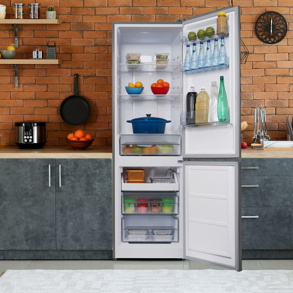 Réfrigérateur à congélateur inférieur Danby (DBMF100B1SLDB) - Aspect inox