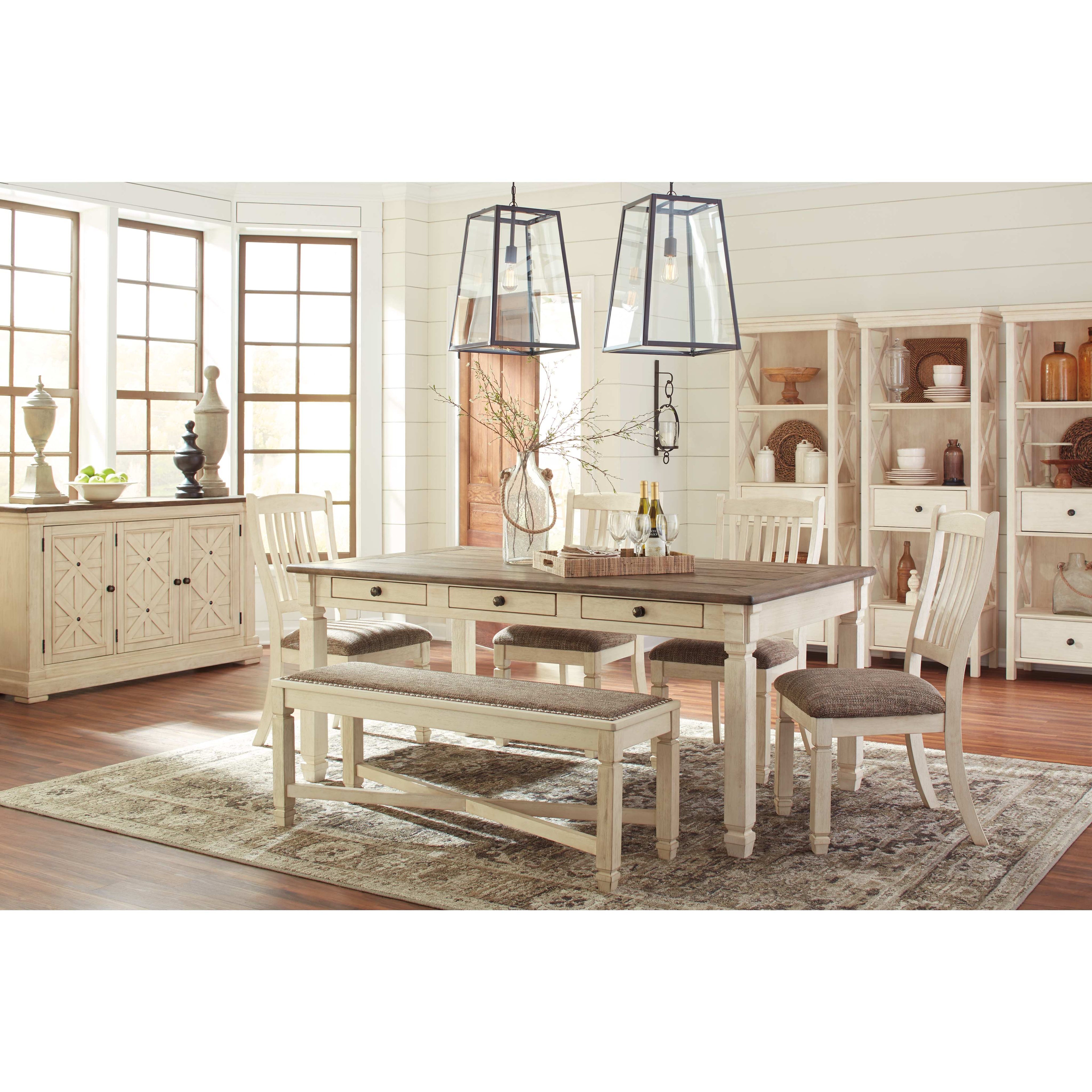 Vitrine Bolanburg - Blanc antique - (D647-76)