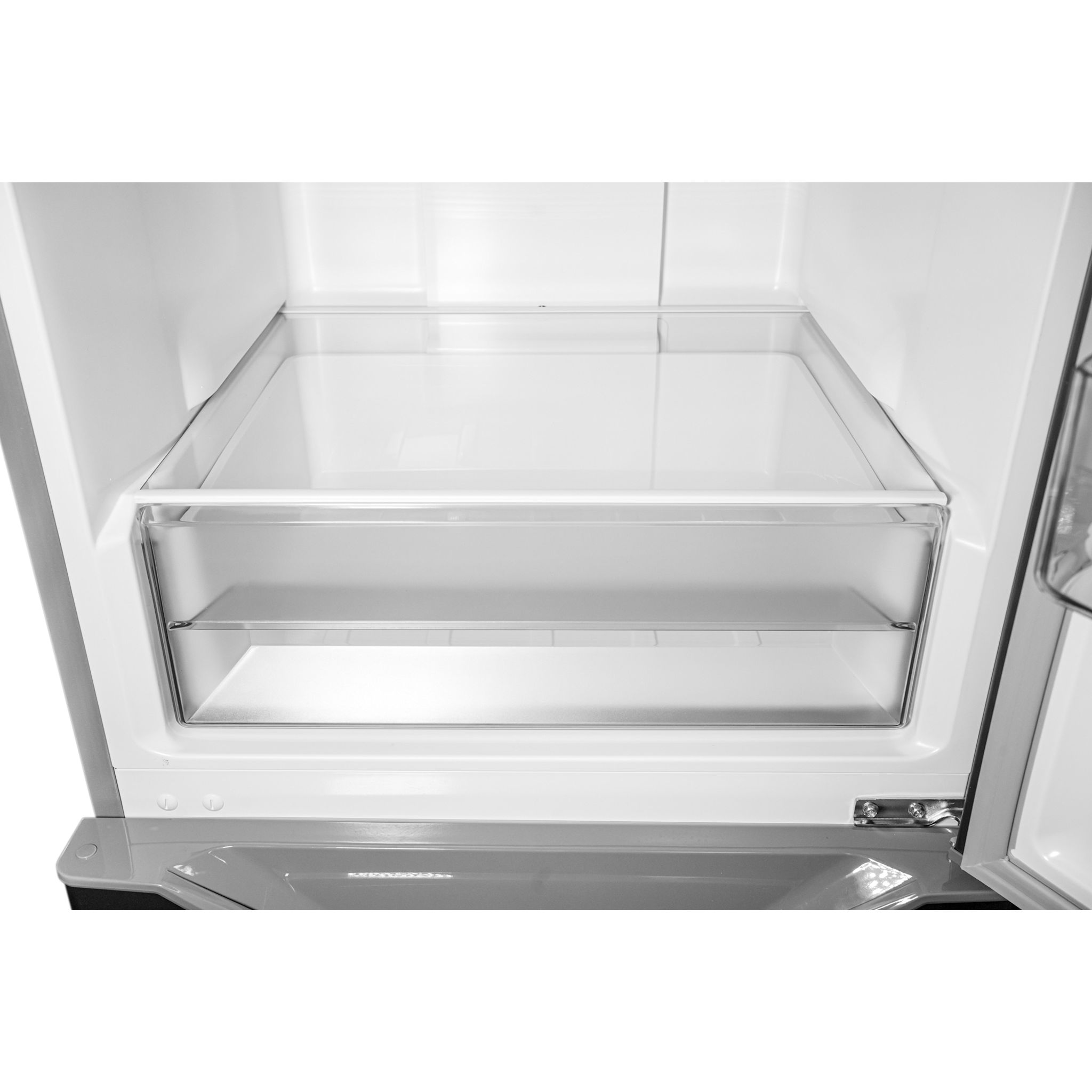 Réfrigérateur à congélateur inférieur Danby (DBMF100B1SLDB) - Aspect inox
