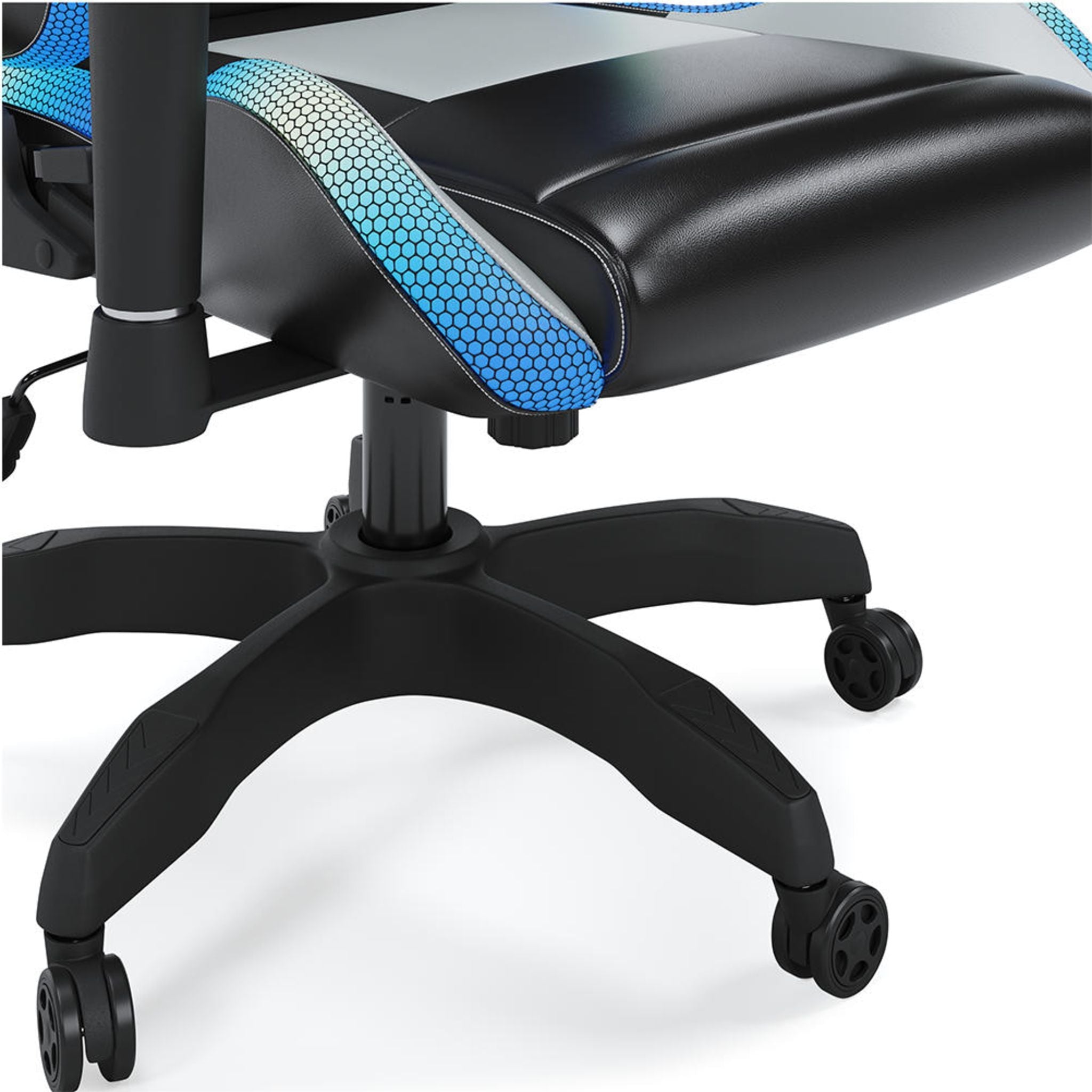 Chaise de jeu pivotante Lynxtyn - Noir/Gris