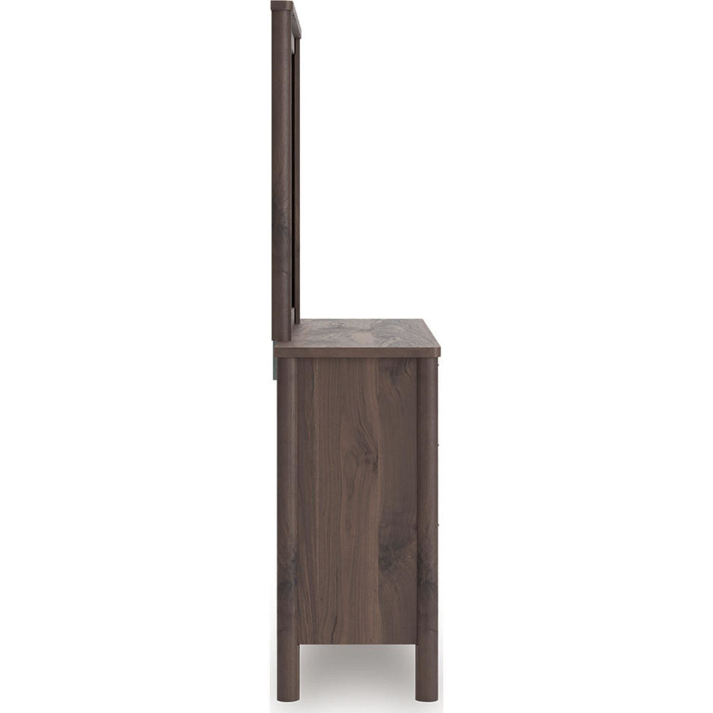 Commode et miroir Pamytta - Marron