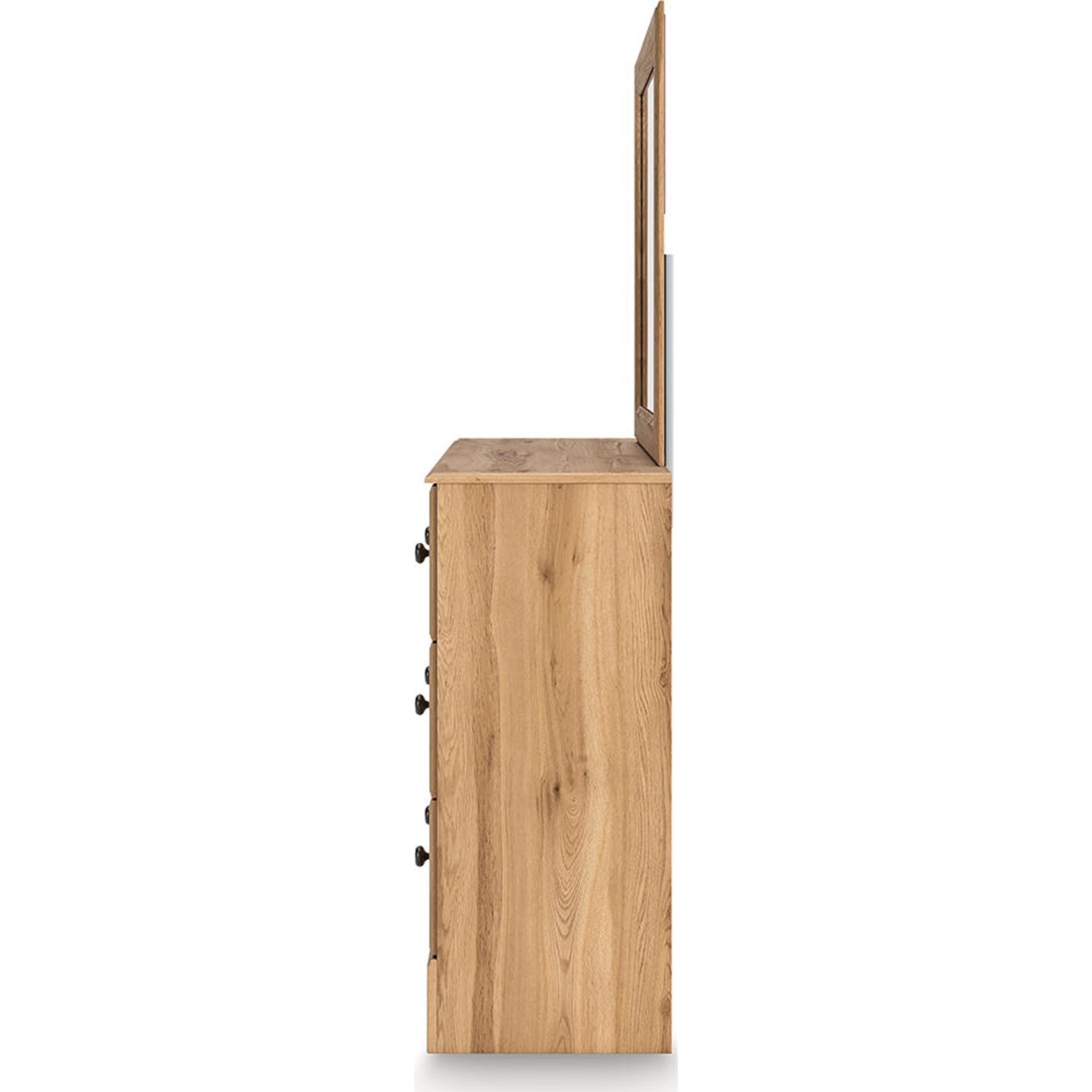 Commode et miroir Aleaport - Brun chaud