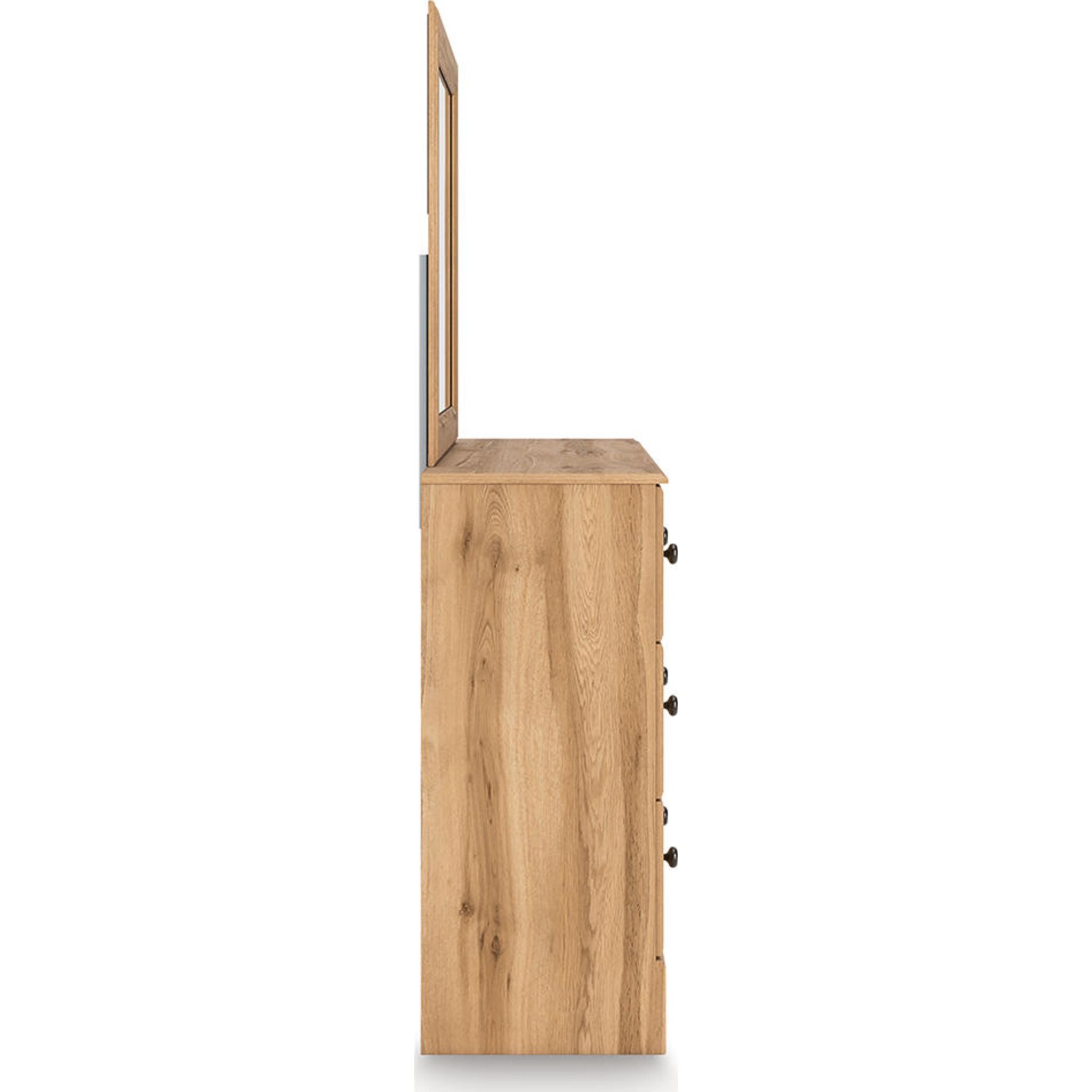 Commode et miroir Aleaport - Brun chaud
