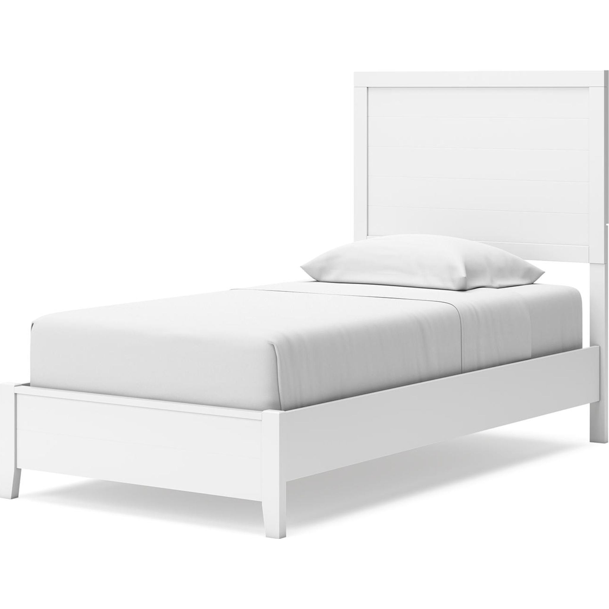 Chambre à coucher Binterglen 6 pièces avec deux lits jumeaux - Blanc