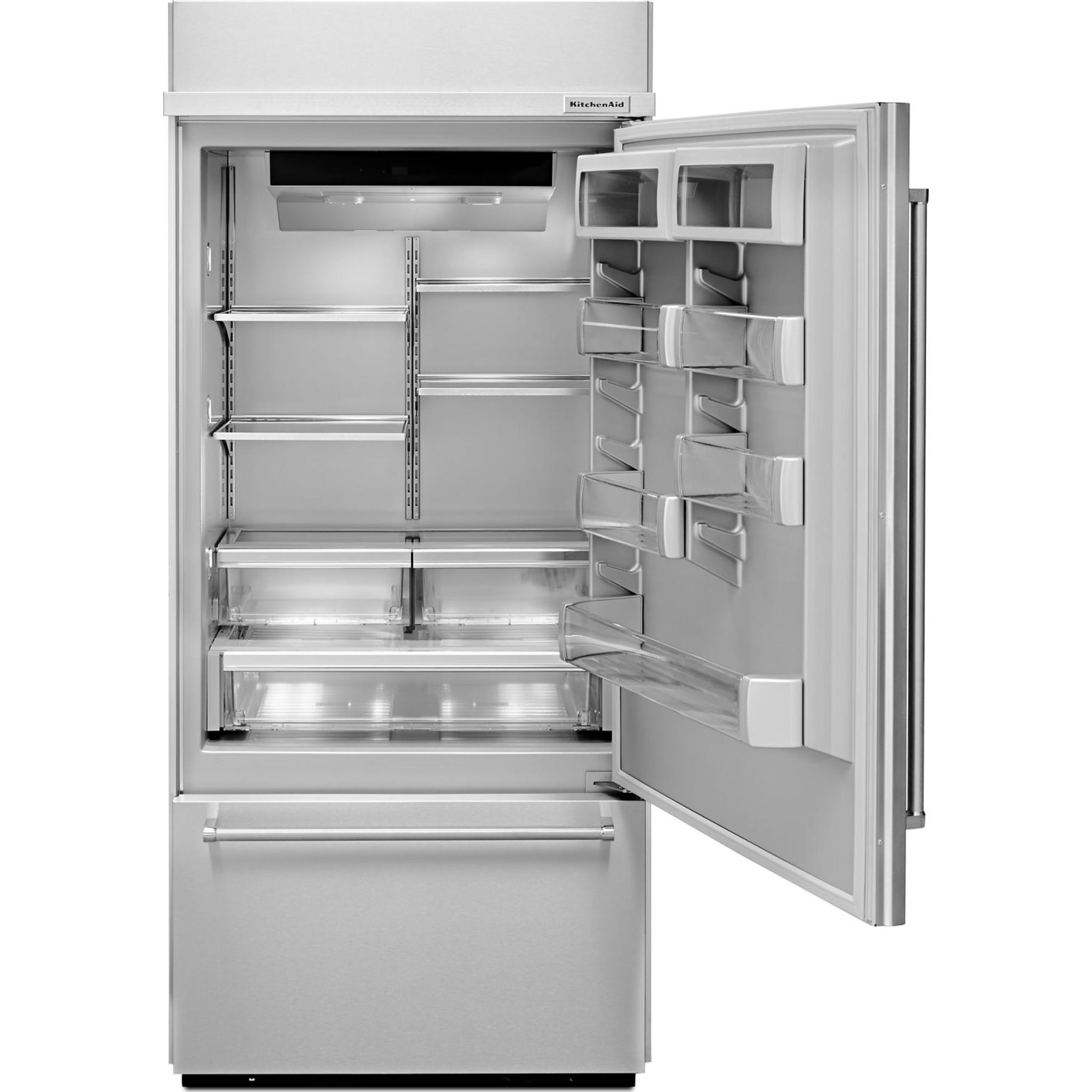 Réfrigérateur à congélateur inférieur KitchenAid (KBBR306ESS) - Acier inoxydable
