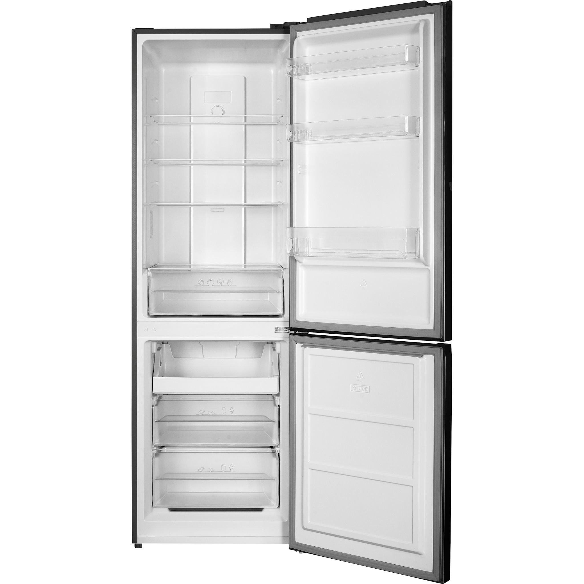 Réfrigérateur Whirlpool à congélateur inférieur (URBC6024SZ) - Finition inox résistante aux traces de doigts