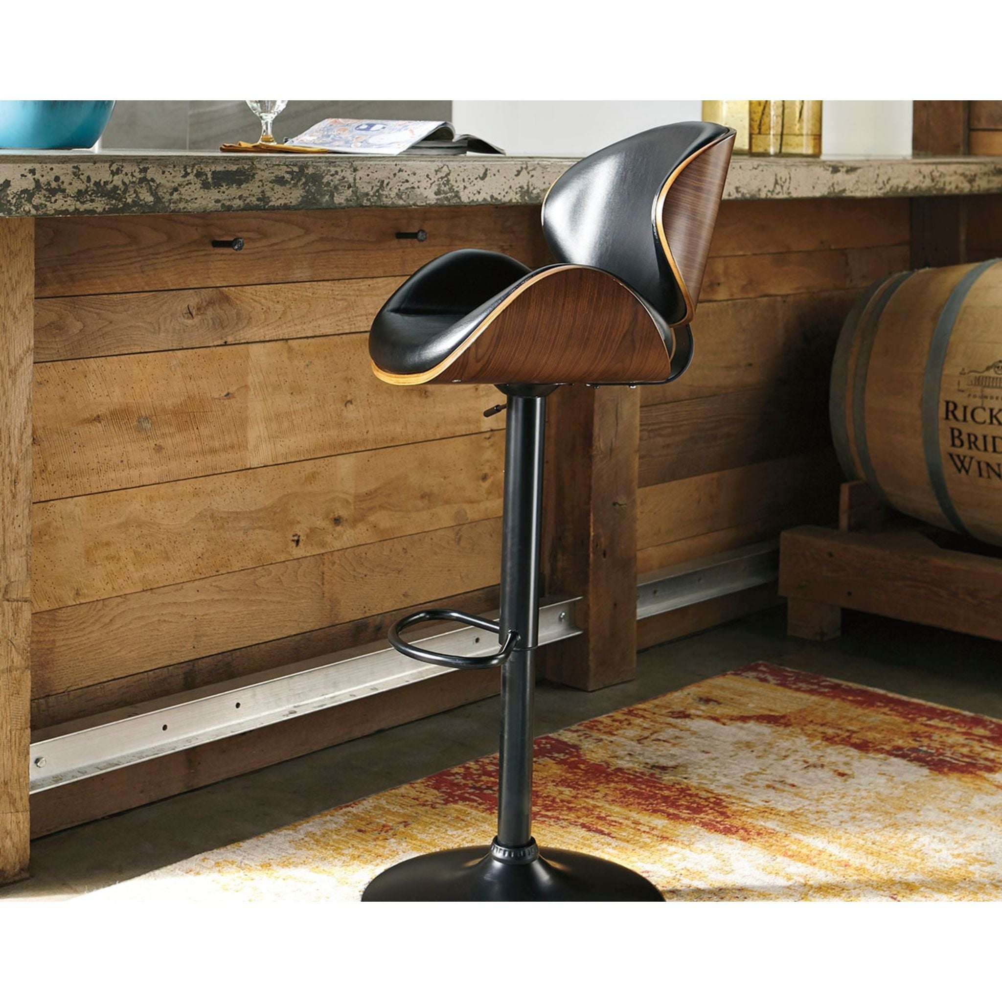 Tabouret Bellatier à hauteur réglable - Marron - (D120-530)