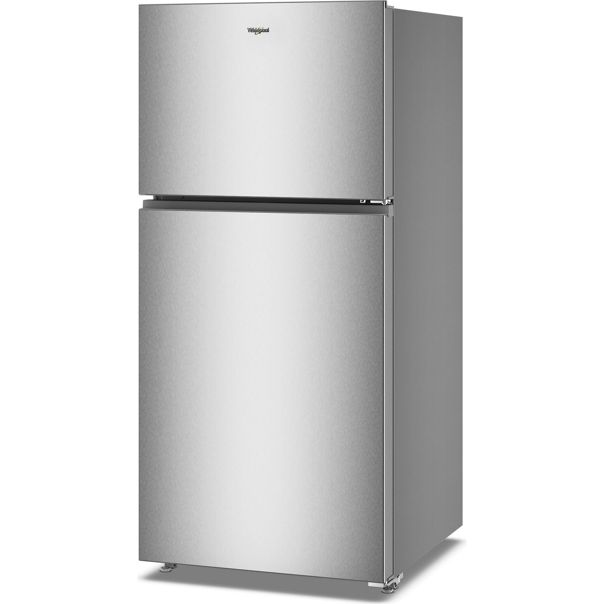 Réfrigérateur Whirlpool à congélateur supérieur (WRTX5419SZ) - Finition inox résistante aux traces de doigts