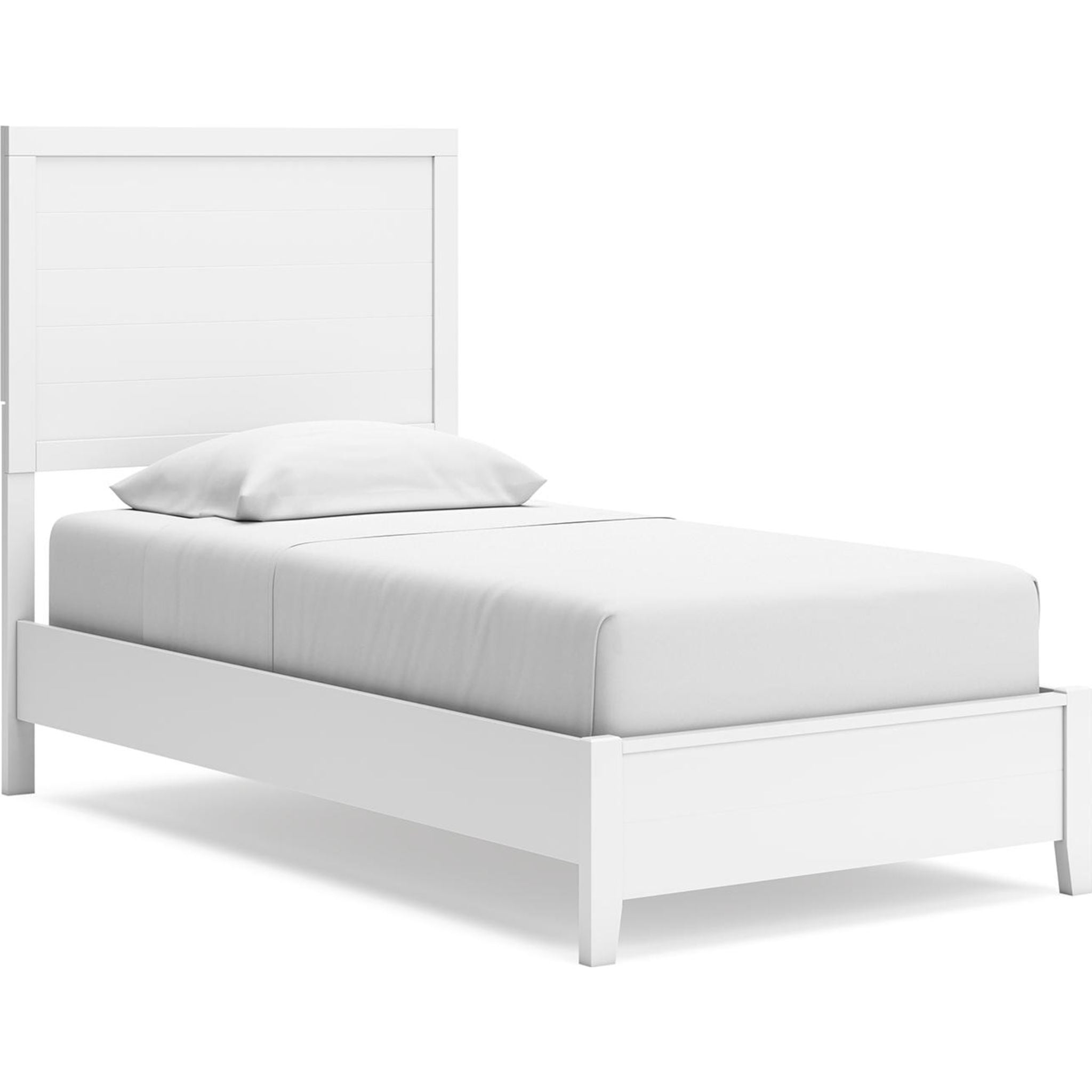 Chambre à coucher Binterglen 6 pièces avec deux lits jumeaux - Blanc