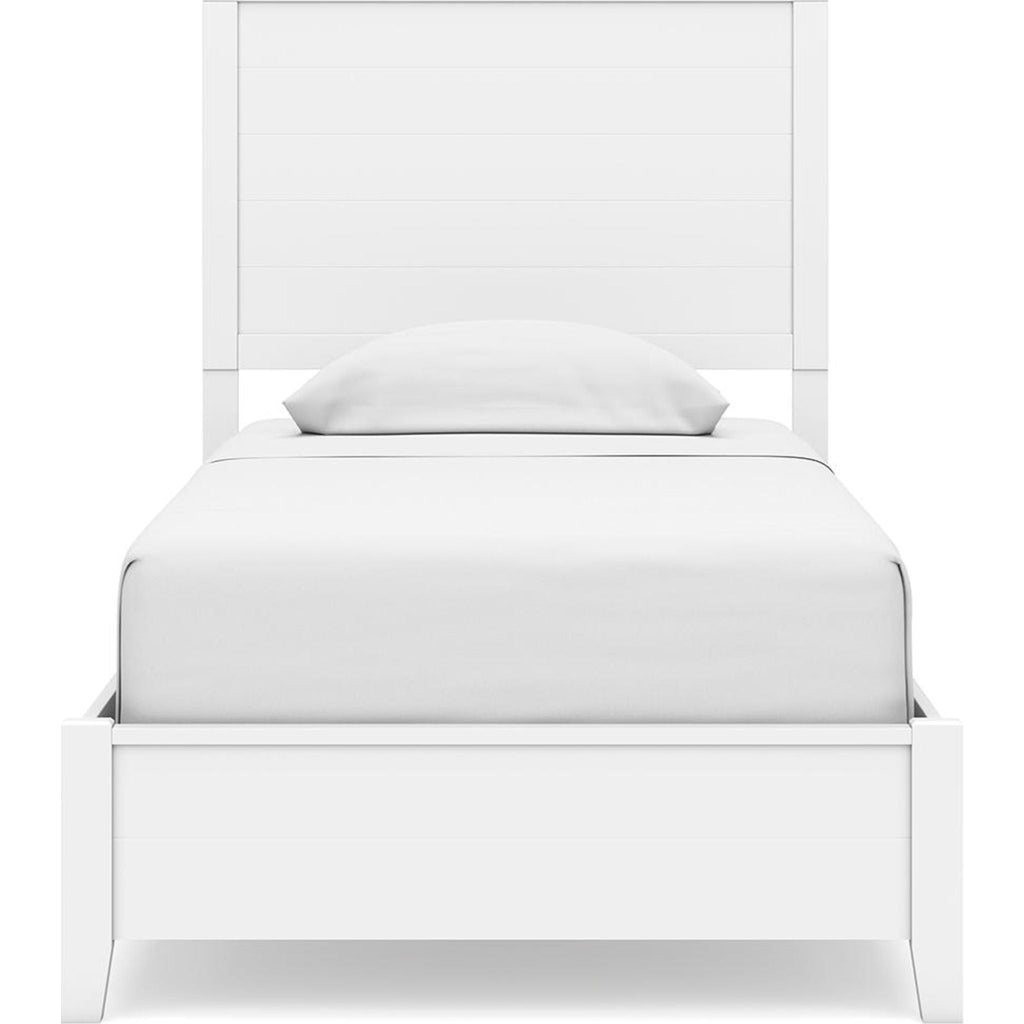 Chambre à coucher Binterglen 6 pièces avec deux lits jumeaux - Blanc