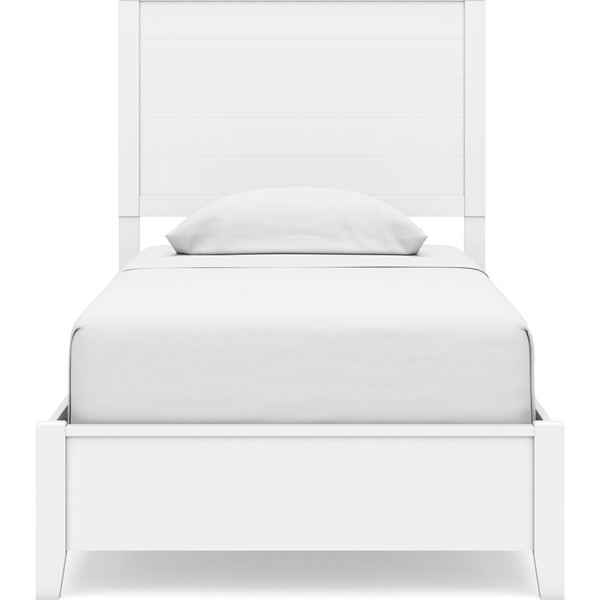 Chambre à coucher Binterglen 6 pièces avec deux lits jumeaux - Blanc