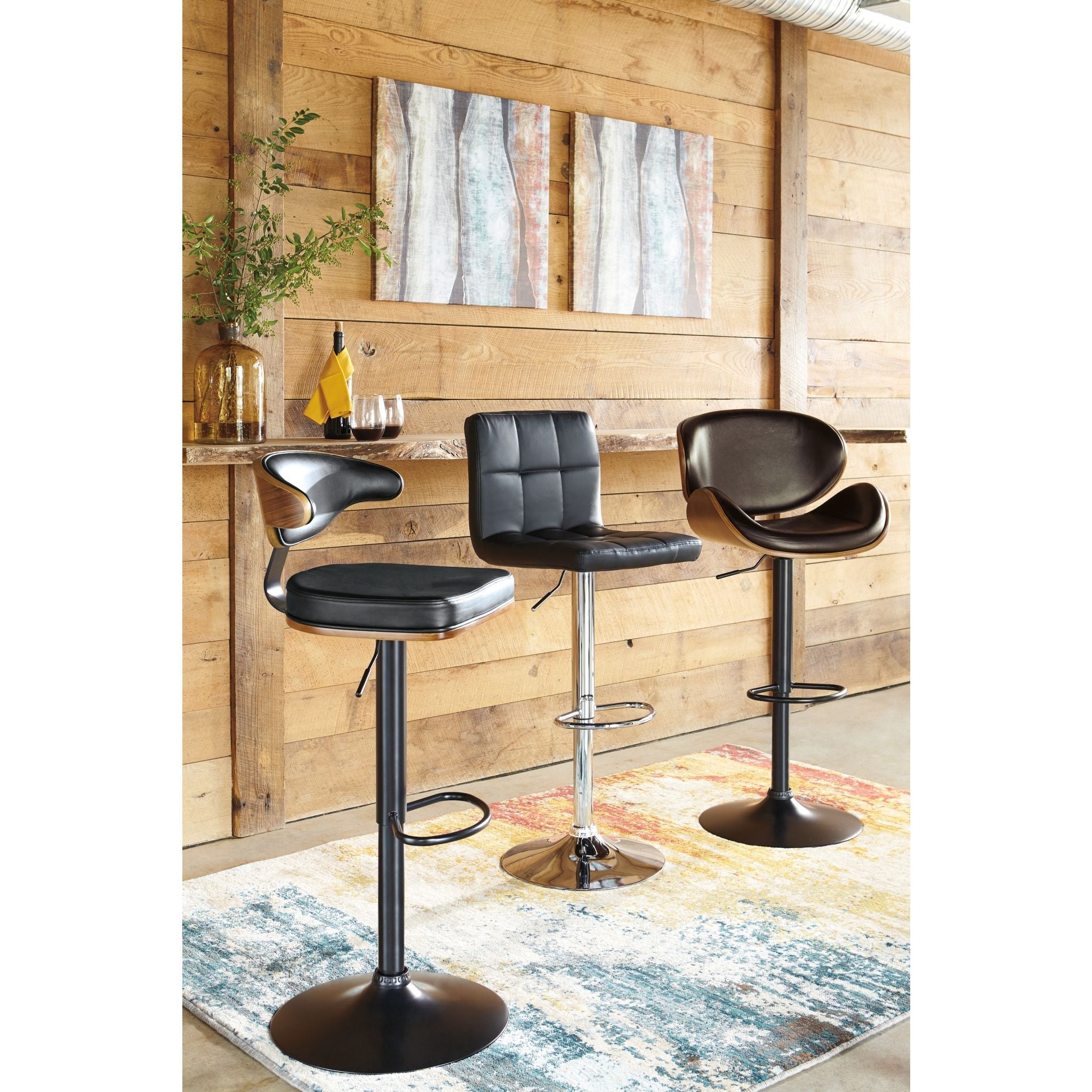 Tabouret Bellatier à hauteur réglable - Marron - (D120-530)
