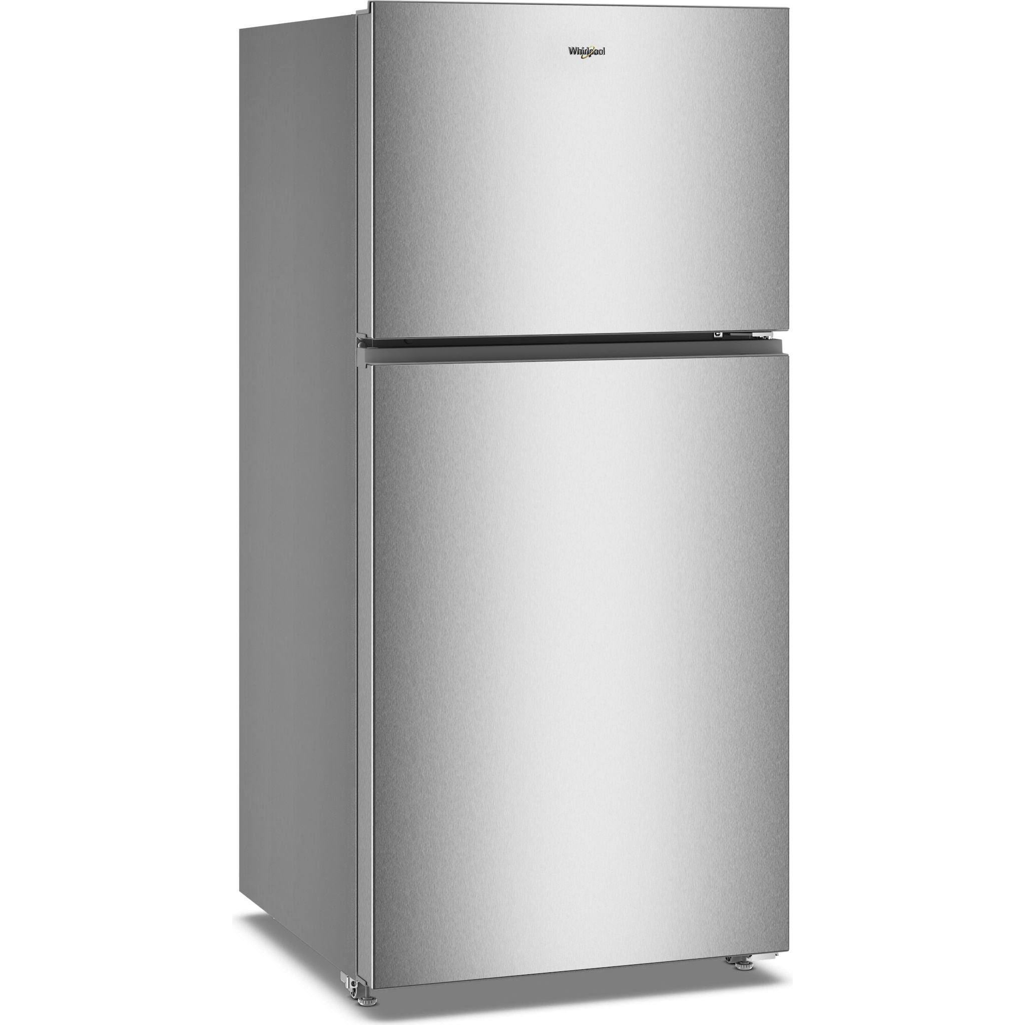 Réfrigérateur Whirlpool à congélateur supérieur (WRTX5419SZ) - Finition inox résistante aux traces de doigts