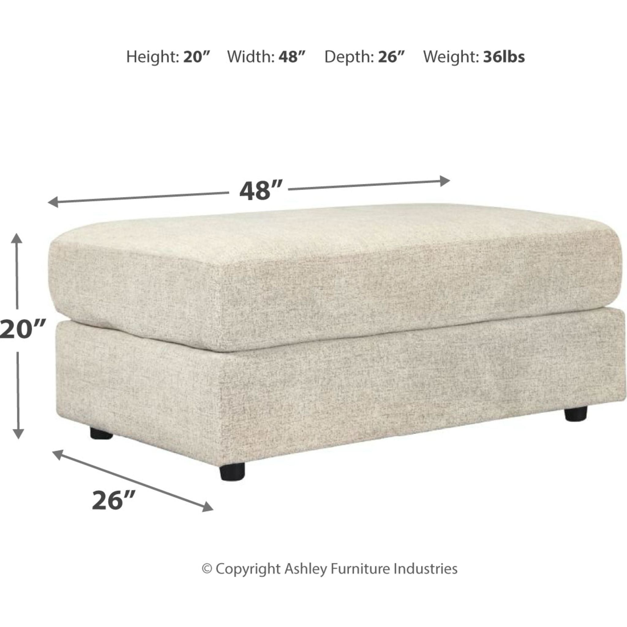 Pouf d'appoint surdimensionné Soletren