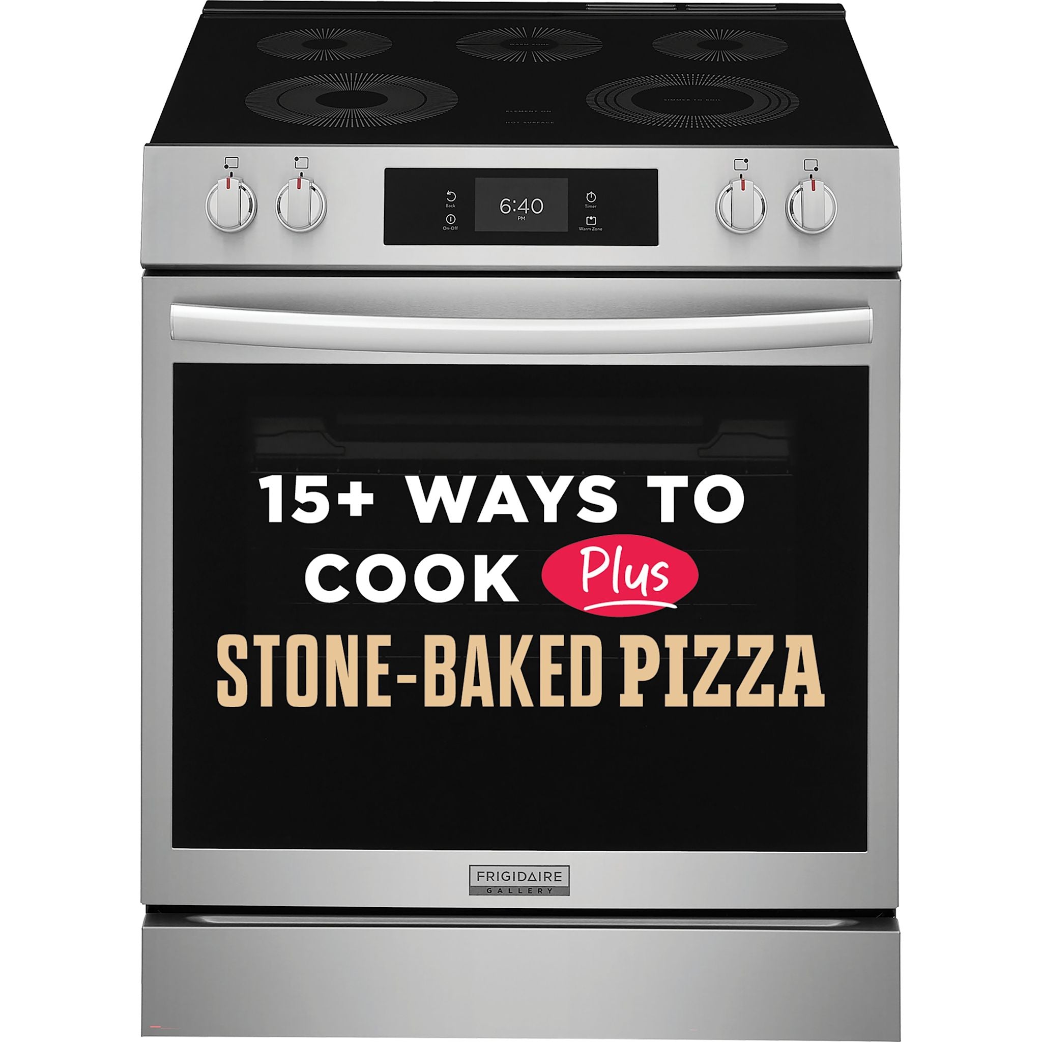 Cuisinière électrique Frigidaire Gallery de 30 po avec four à pizza sur pierre – Acier inoxydable (GCFE307CBF)