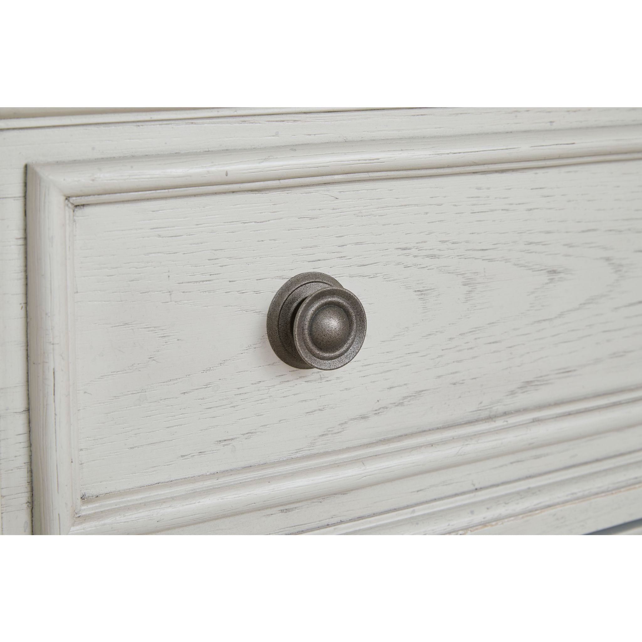 Chambre à coucher 5 pièces Robbinsdale avec lit king-size et lit traîneau - Blanc antique