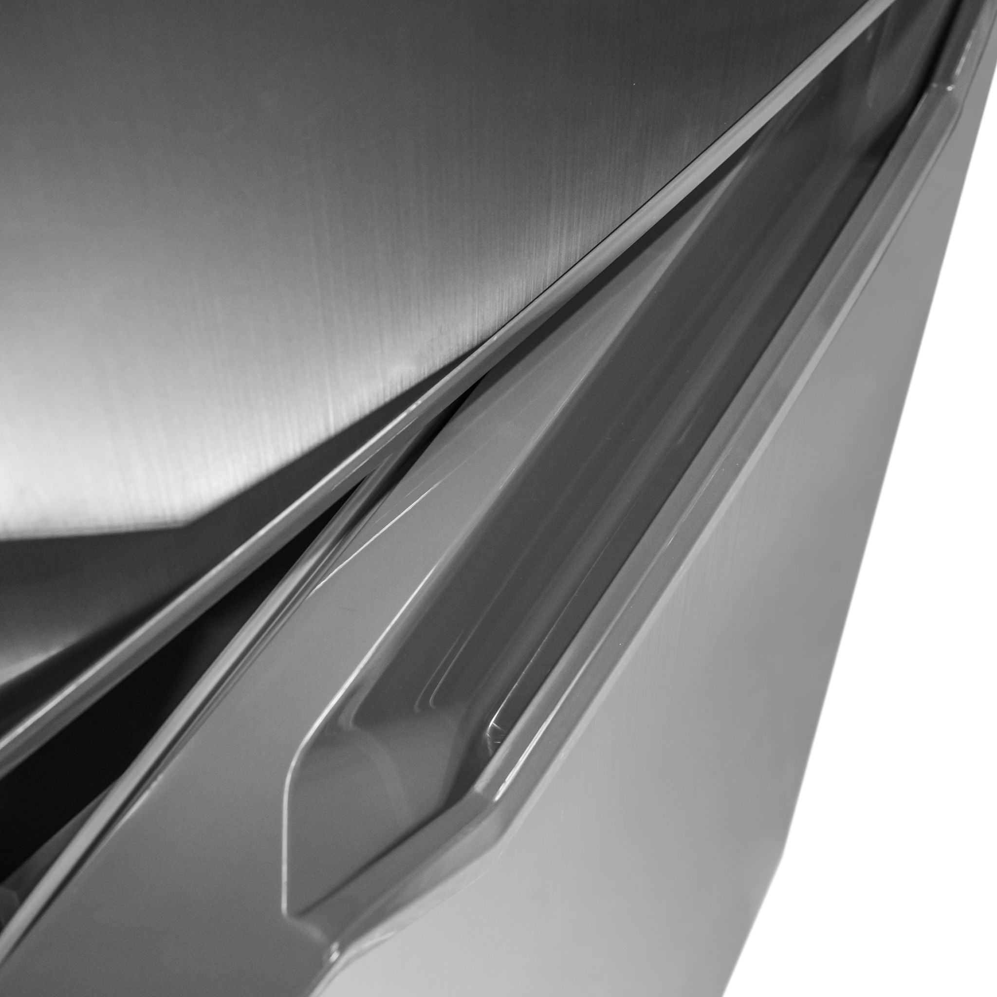 Réfrigérateur à congélateur inférieur Danby (DBMF100B1SLDB) - Aspect inox
