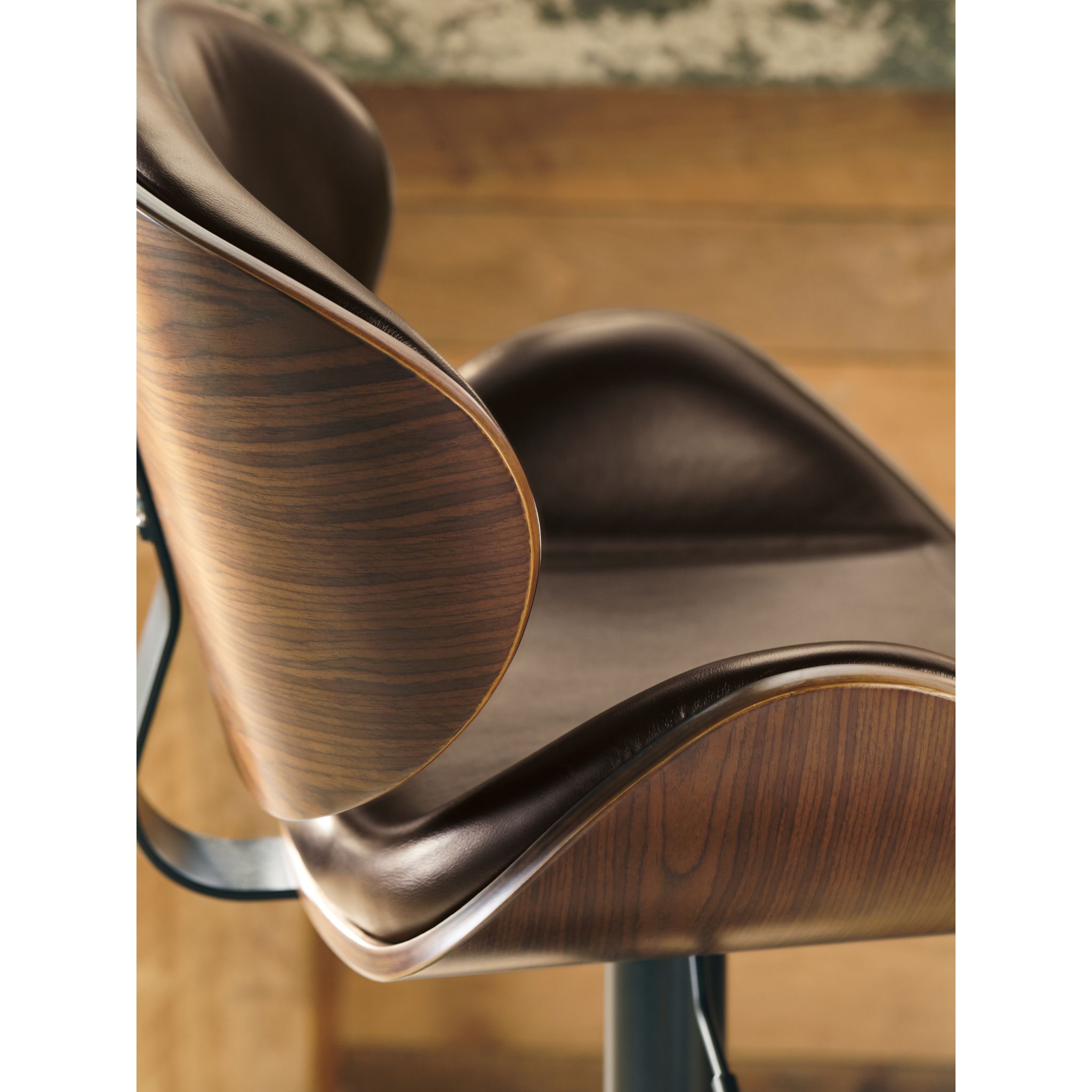 Tabouret Bellatier à hauteur réglable - Marron - (D120-530)