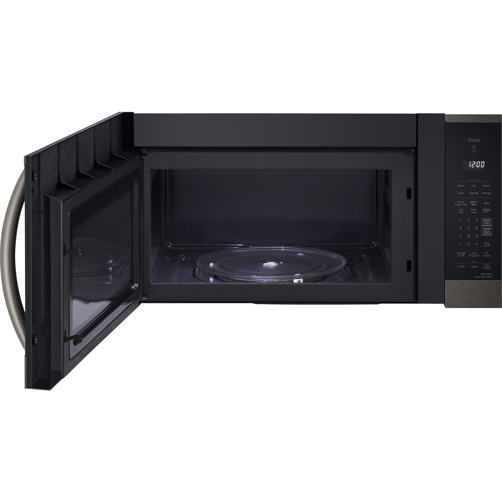 Micro-ondes LG OTR (MVEM1825D) - Acier inoxydable noir