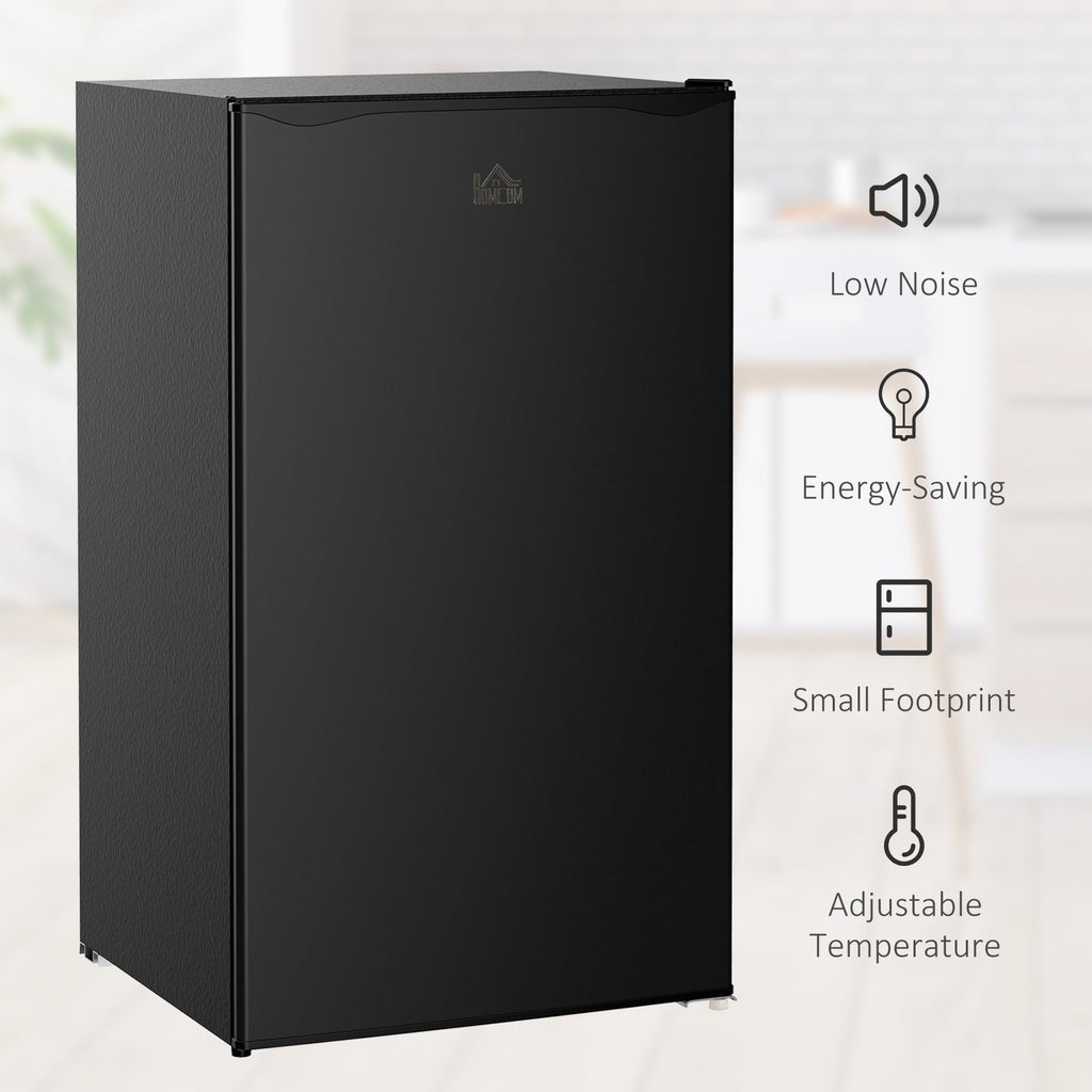 Mini-réfrigérateur HOMCOM de 3,2 pi³ avec congélateur, réfrigérateur compact à une porte avec thermostat réglable pour chambre à coucher